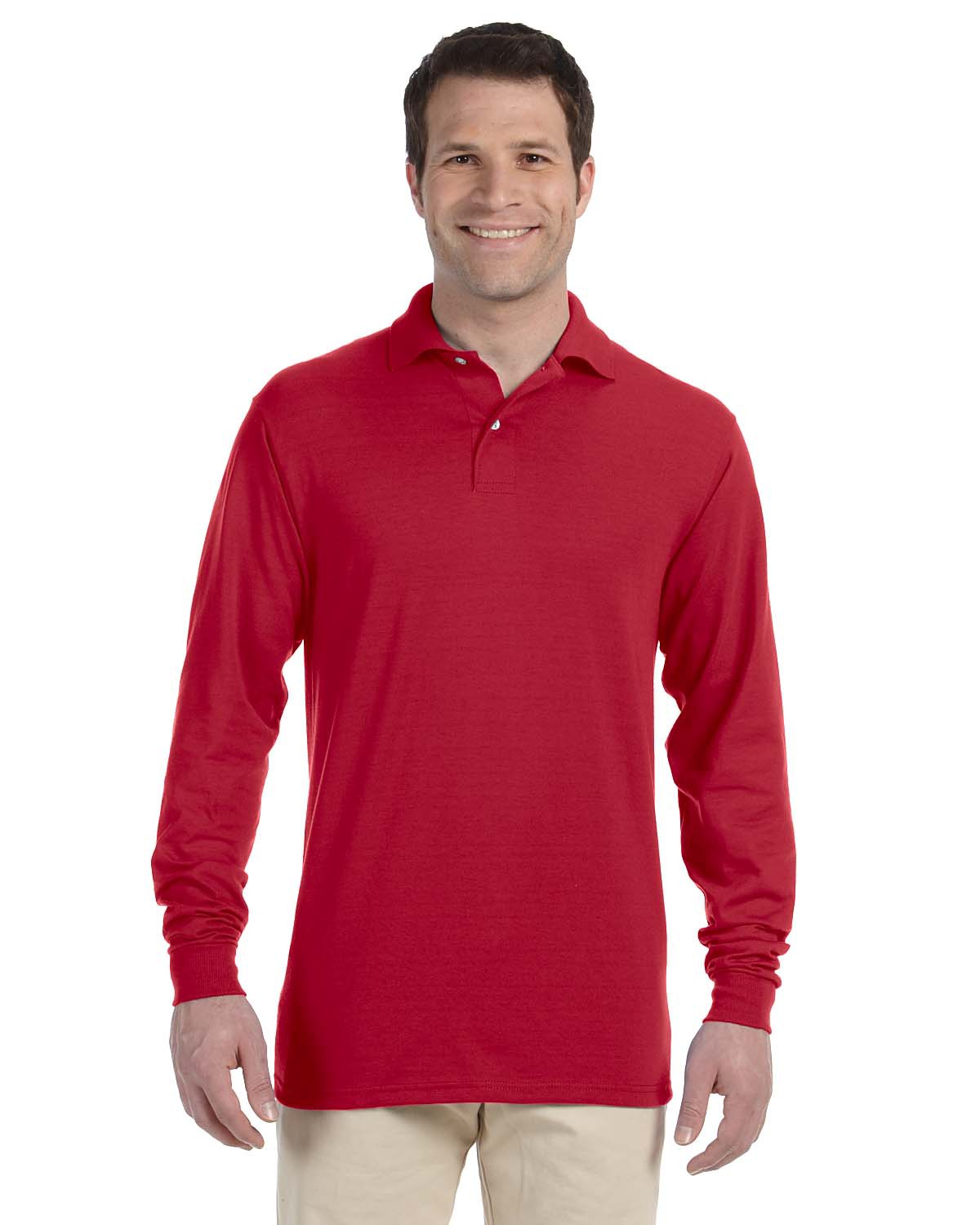 Shield Long Sleeve Piqué Polo Shirt