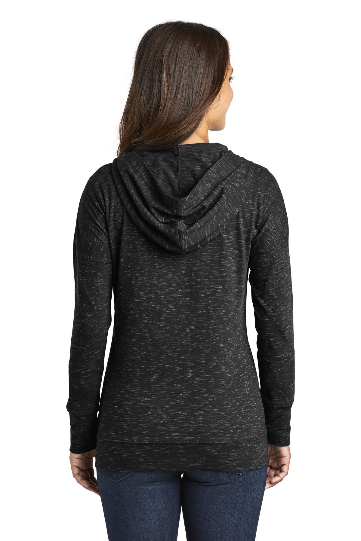 District Dt665 Ladies' Medal Full Zip Hoodie | Jiffy Shirts