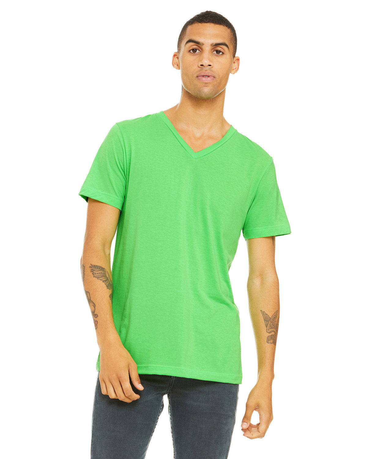 Canvas 3005CVC Neon Green Unisex Jersey 