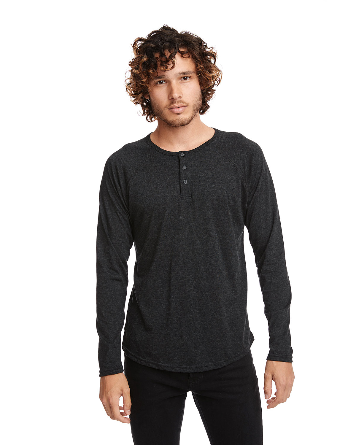 Triblend Long-Sleeve Henley | JiffyShirts