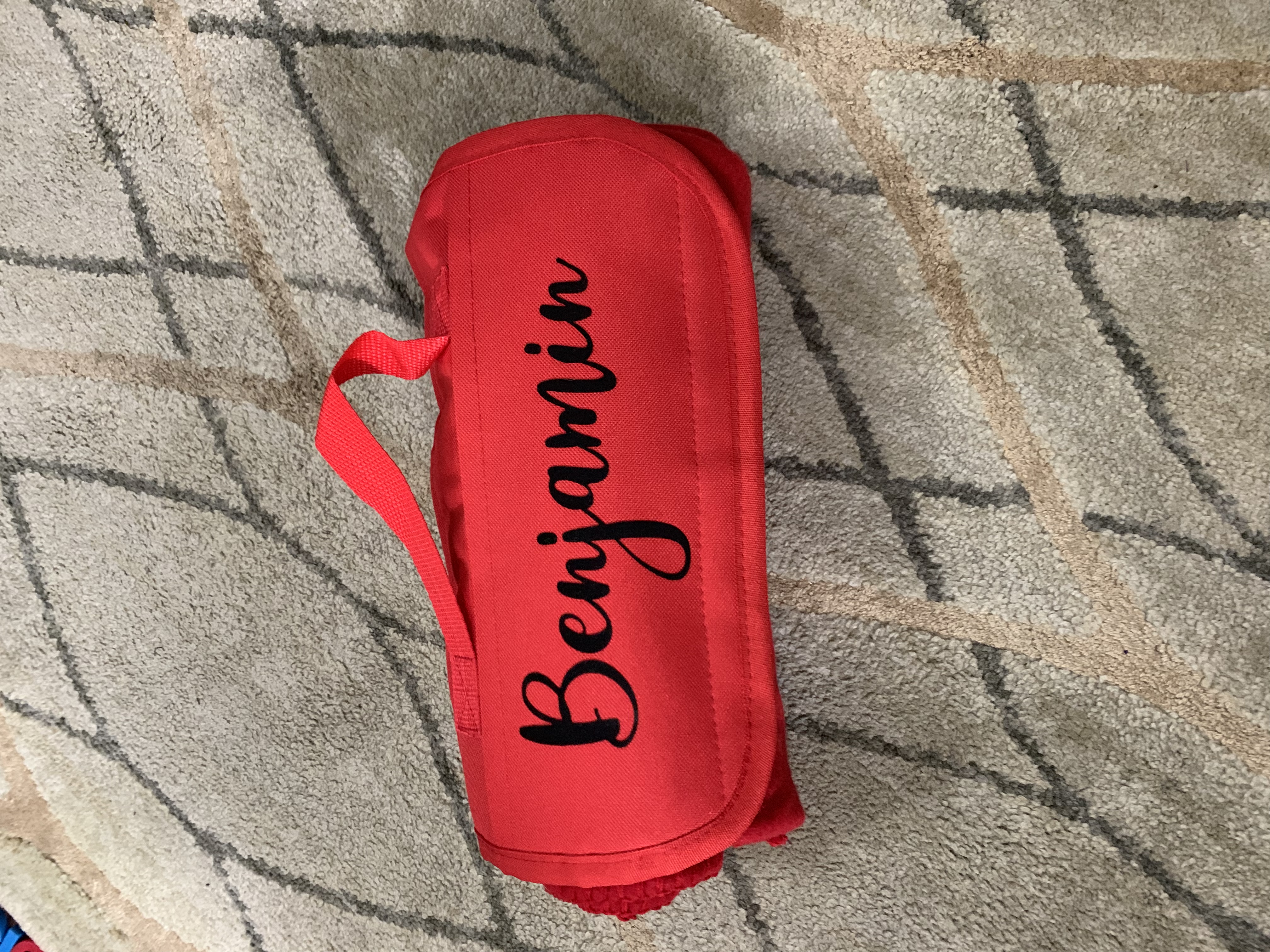 Alpine Fleece 8718 Gray Fleece Roll Up Blanket JiffyShirts